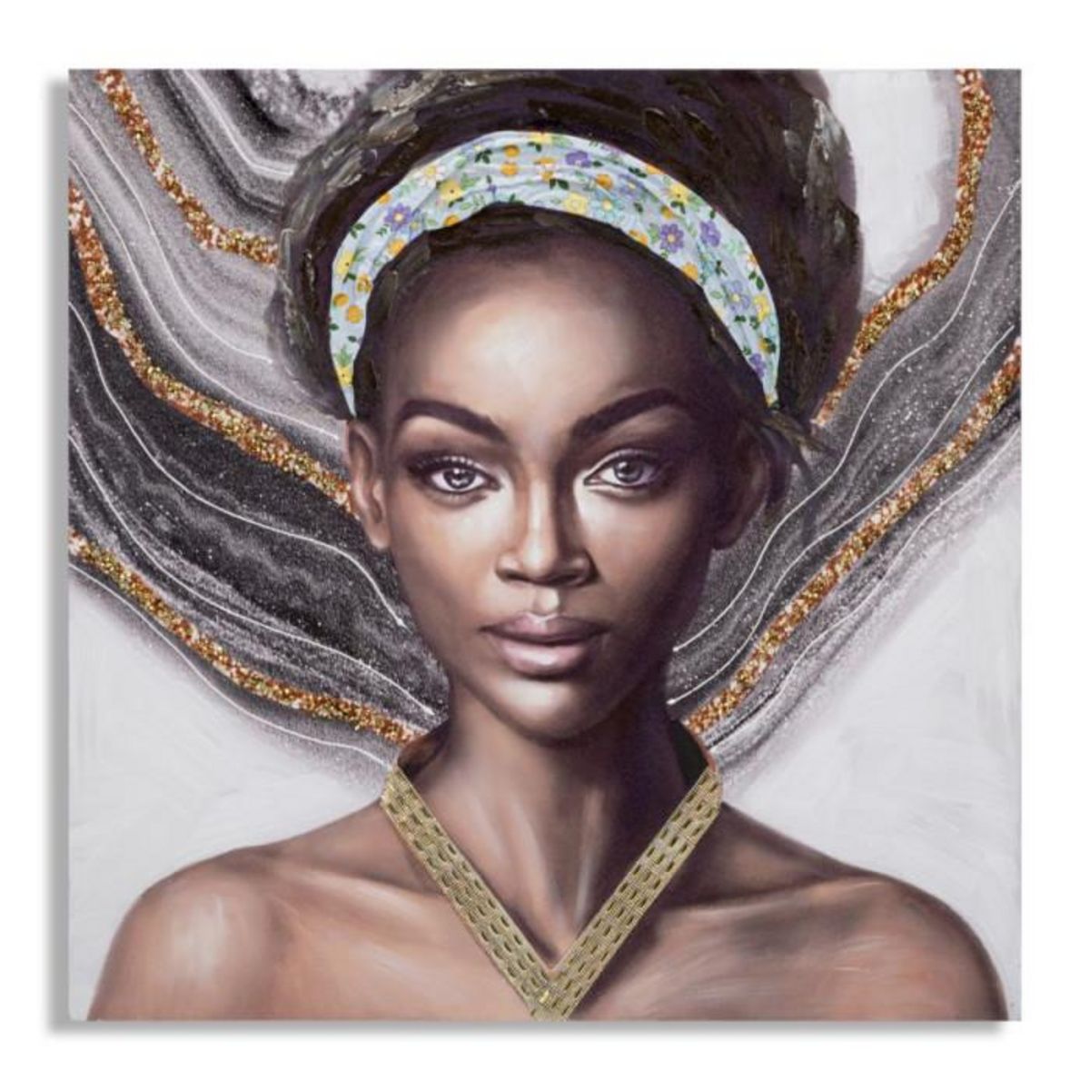 Paris Prix Toile Imprimée Déco  Naomie  100x100cm Multicolore