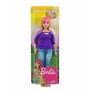 BARBIE Poupée Barbie pulpeuse cheveux roses
