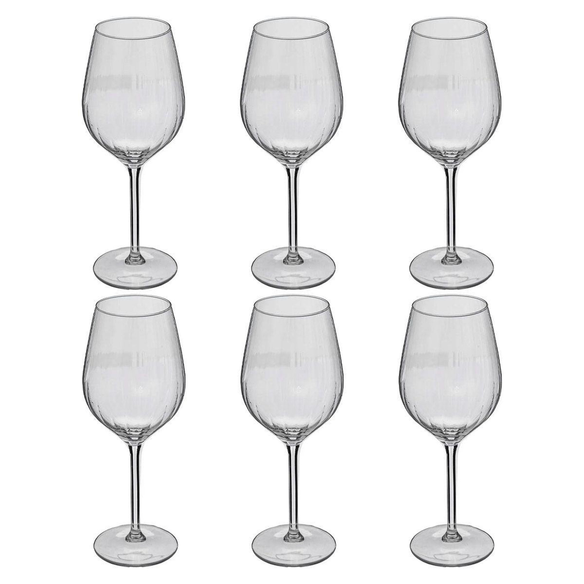 Voir la diapositive 1 : SECRET DE GOURMET Lot de 6 verres à eau  volta  53cl transparent