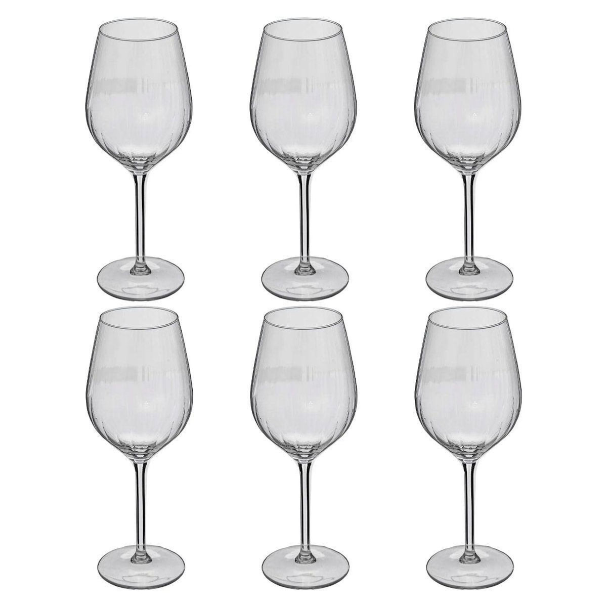 SECRET DE GOURMET Lot de 6 Verres à Eau  Volta  53cl Transparent