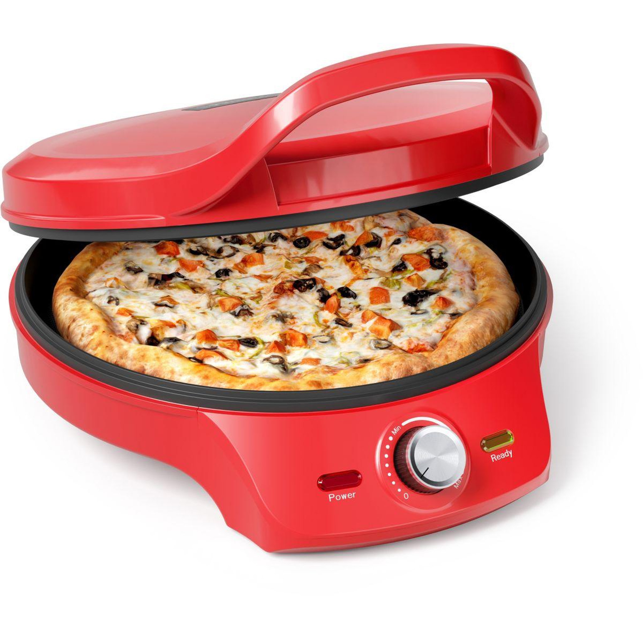 Voir la diapositive 2 : PRINCESS Four à pizza électrique machine pizza/thermost. Réglable / grill