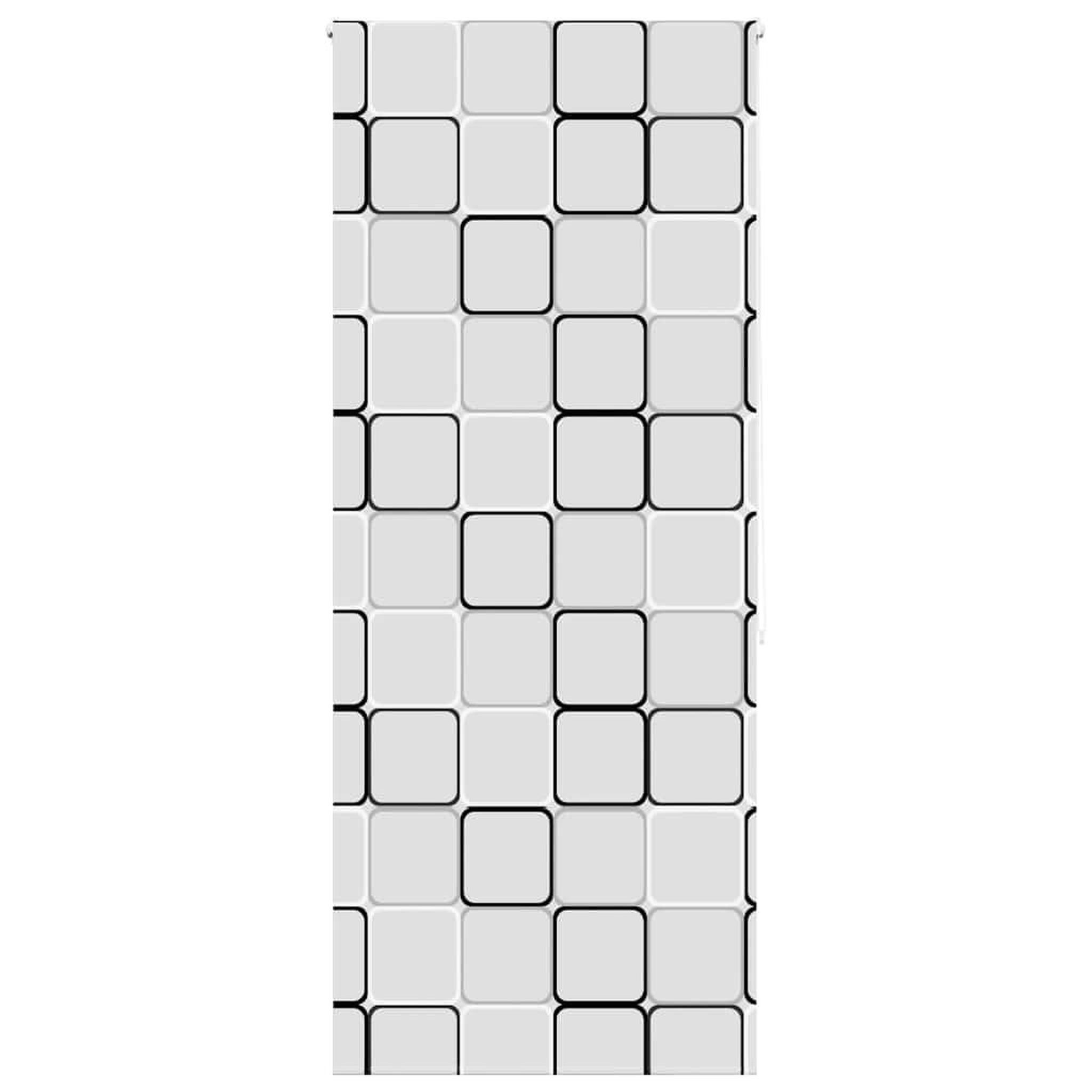 Voir la diapositive 2 : VIDAXL Store enrouleur de douche 100x240 cm largeur du tissu 96 cm