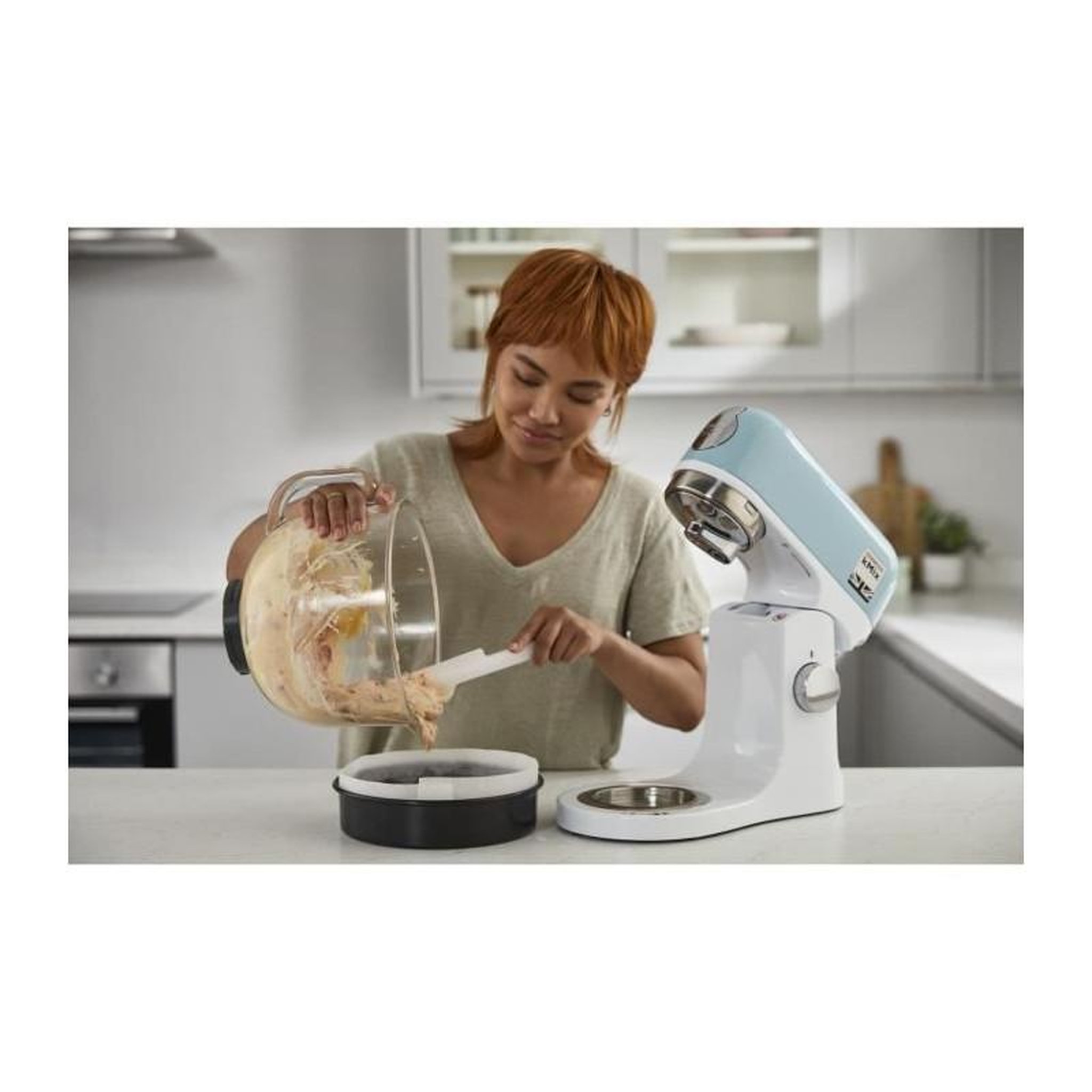 Voir la diapositive 6 : KENWOOD Robot pâtissier multifonction KENWOOD KMX754PB - Moteur professionnel 1000W - 2 sorties pour accessoires - Bol en verre 5L avec