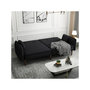 Voir la diapositive 4 : Habitat et Jardin Canapé droit convertible  Caspian  - Noir