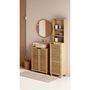Voir la diapositive 2 : FIVE Meuble sous lavabo en bambou Sicela - 60 x H. 80 cm - Marron