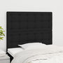 Voir la diapositive 1 : VIDAXL Tetes de lit 2 pcs Noir 80x5x78/88 cm Tissu
