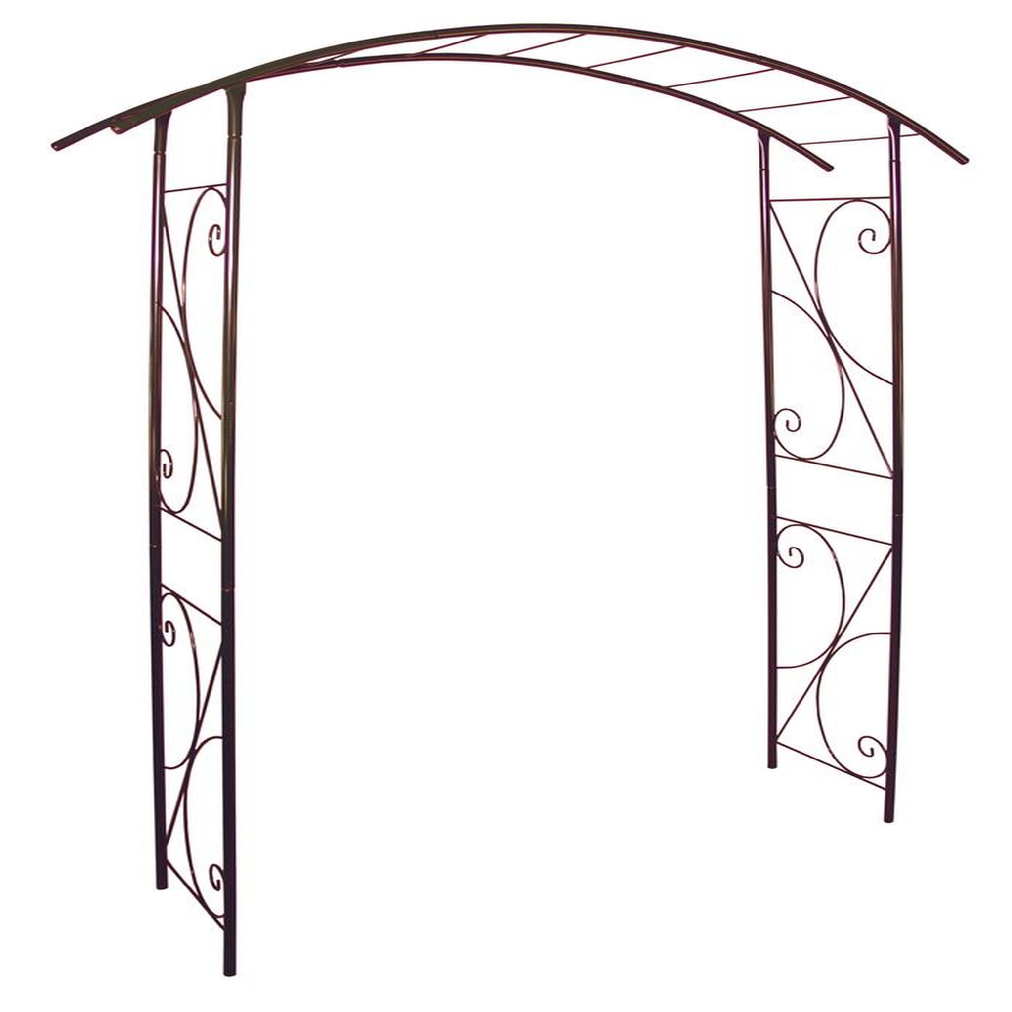 CENTRALE BRICO Arche tube ROND20 pont fer vieilli - 148x40x207 cm - Acier époxy