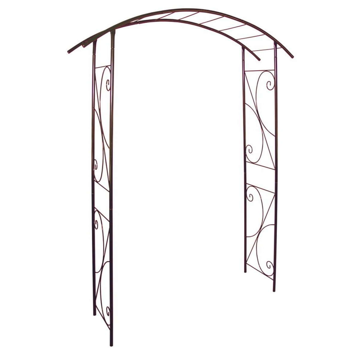 CENTRALE BRICO Arche tube ROND20 pont fer vieilli - 148x40x207 cm - Acier époxy