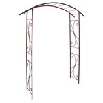 CENTRALE BRICO Arche tube ROND20 pont fer vieilli - 148x40x207 cm - Acier époxy