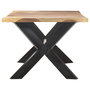 Voir la diapositive 3 : VIDAXL Table de salle a manger 200x100x75 cm Bois avec finition miel