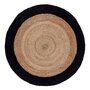 Voir la diapositive 1 : Paris Prix Tapis Rond Déco en Jute  Salem  90cm Noir