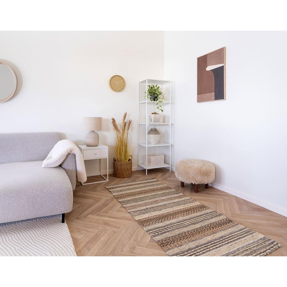 LISA DESIGN Mani - pouf - en fausse fourrure