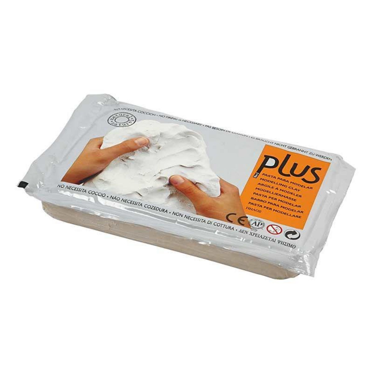 CREATIV COMPANY Argile à modeler 1 kg - gris clair