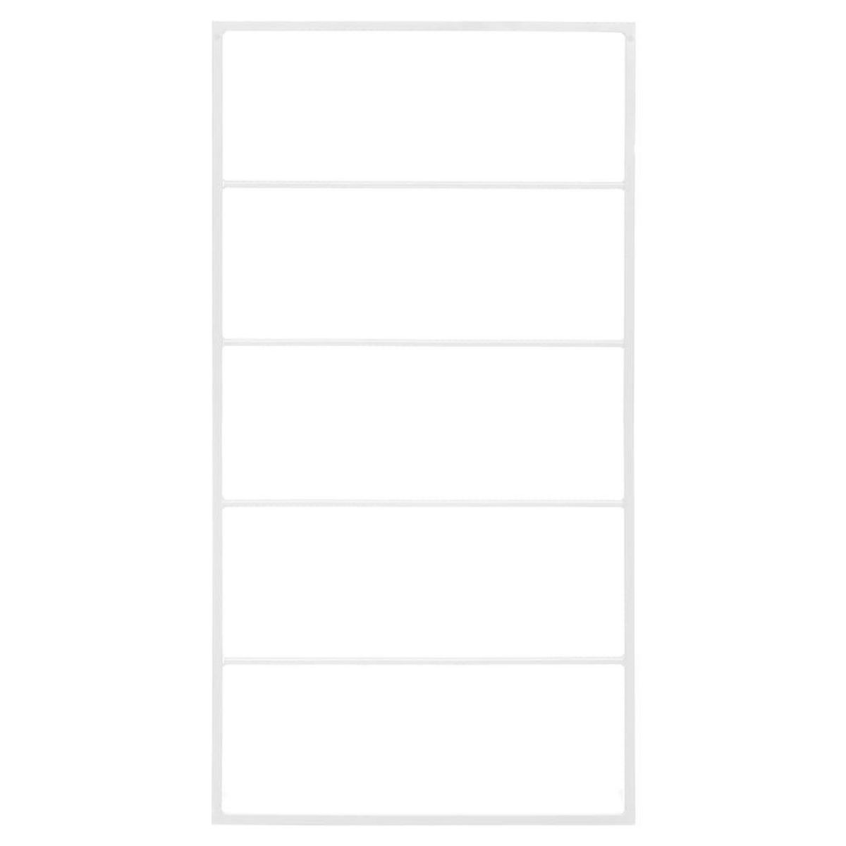 VIDAXL Porte-serviette Blanc 60x10x116 cm Acier