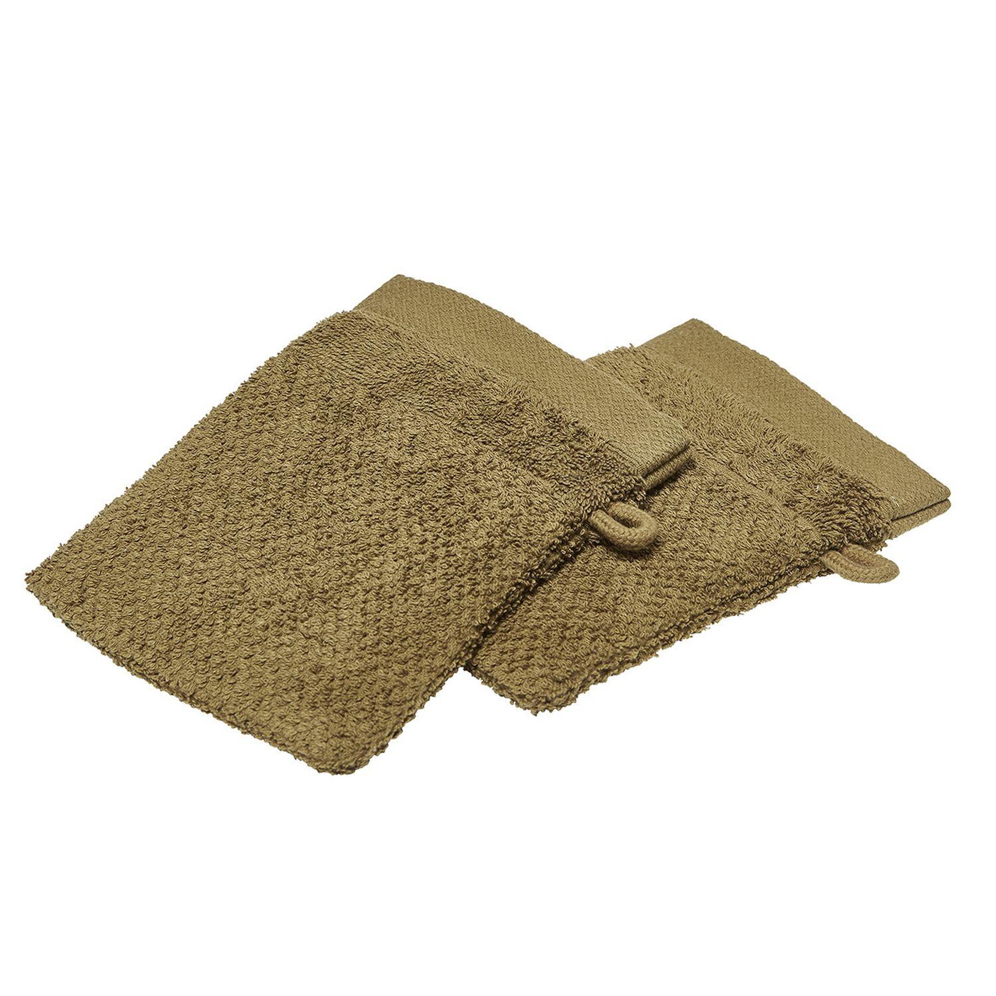 Voir la diapositive 1 : Today Lot de 2 gants de toilette - 100% coton bio
