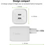Voir la diapositive 3 : Belkin Chargeur USB C x2 65W GaN PPS + Cable USB-C 2m