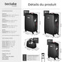 Voir la diapositive 6 : tectake Set de valises rigides 4 pièces, 3 Trolleys, 1 Vanity case, Balance et étiquette bagages inclus noir
