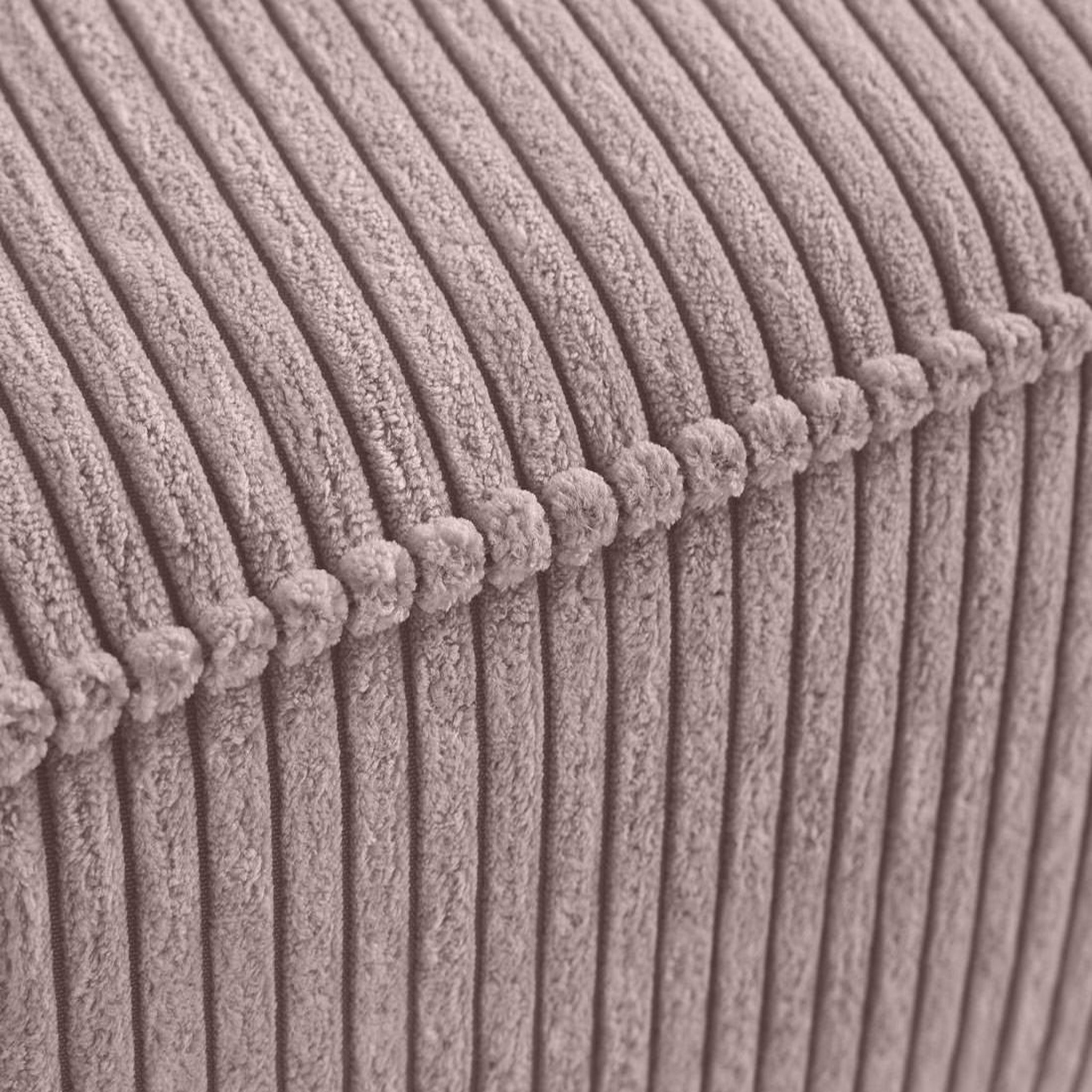 Voir la diapositive 5 : BEST MOBILIER Charlie - pouf - pieds hauts - en velours côtelé