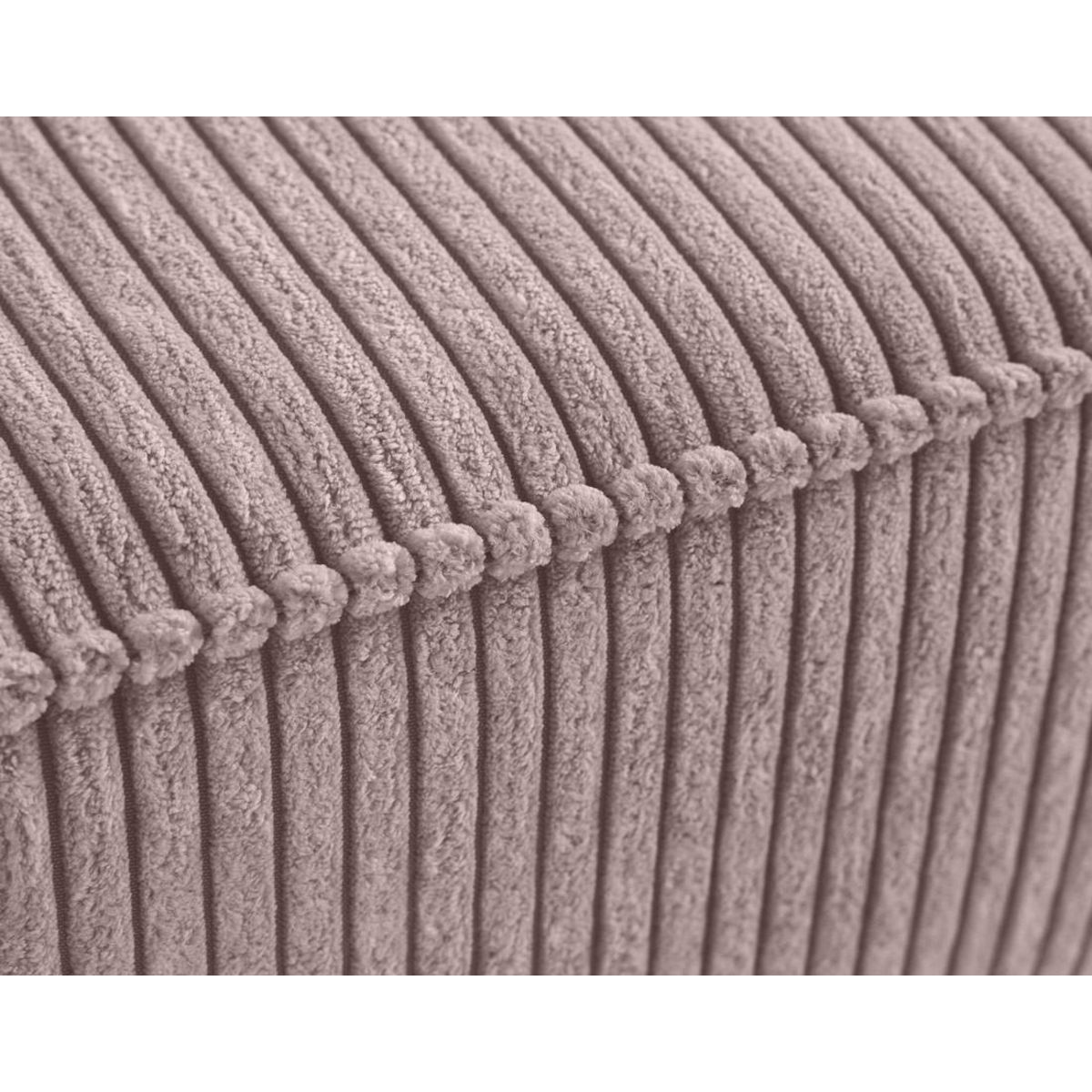 LISA DESIGN Charlie - pouf - pieds hauts - en velours côtelé