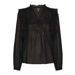 Pieces Blouse Noir Femme Pieces Makenna. Coloris disponibles : Noir
