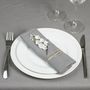 Voir la diapositive 3 : ATMOSPHERA Lot de 4 Serviettes de Table  Coton  40x40cm Gris Clair