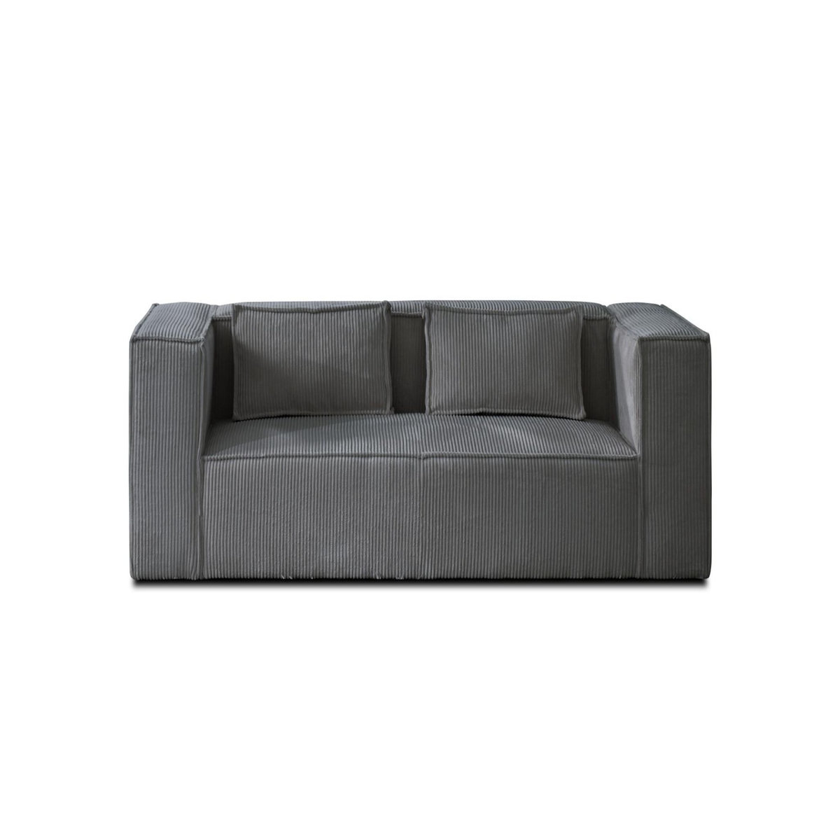 LISA DESIGN Stella - canapé fixe 2 places - en velours côtelé - style contemporain
