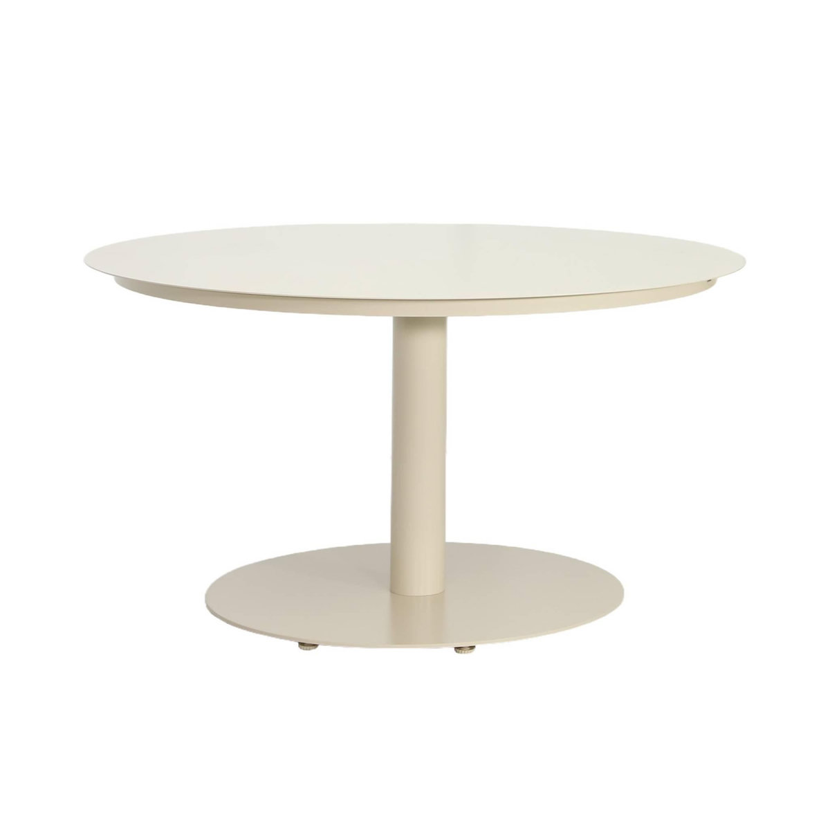 SWEEEK Table de jardin ronde aluminium + 6 assises - Oreva / Fira