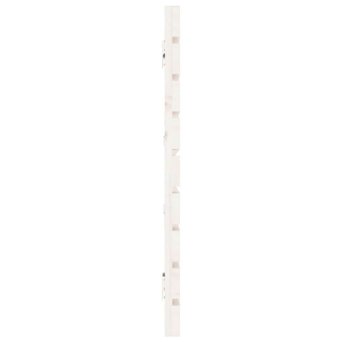 VIDAXL Tete de lit murale Blanc 206x3x63 cm Bois massif de pin