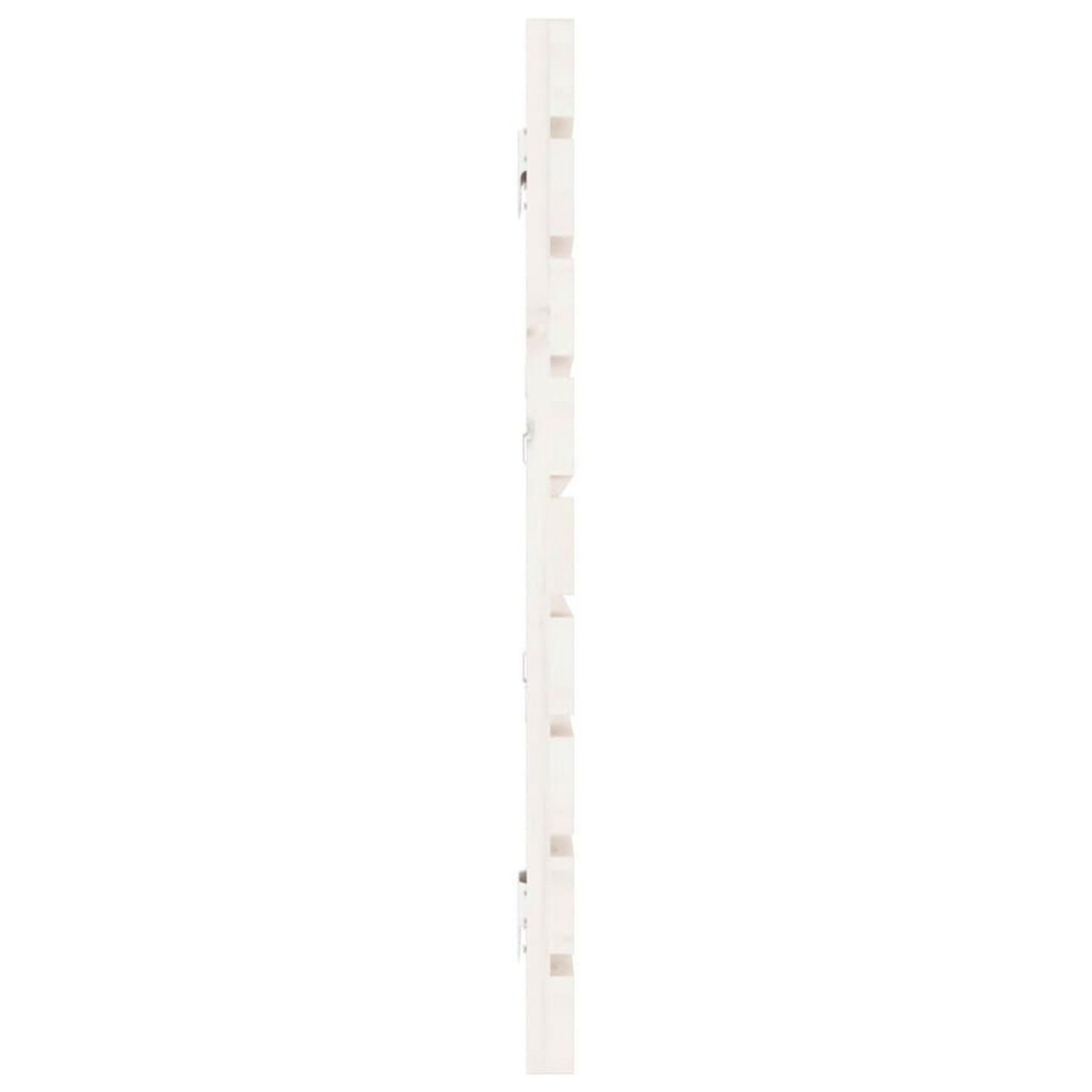 VIDAXL Tete de lit murale Blanc 206x3x63 cm Bois massif de pin