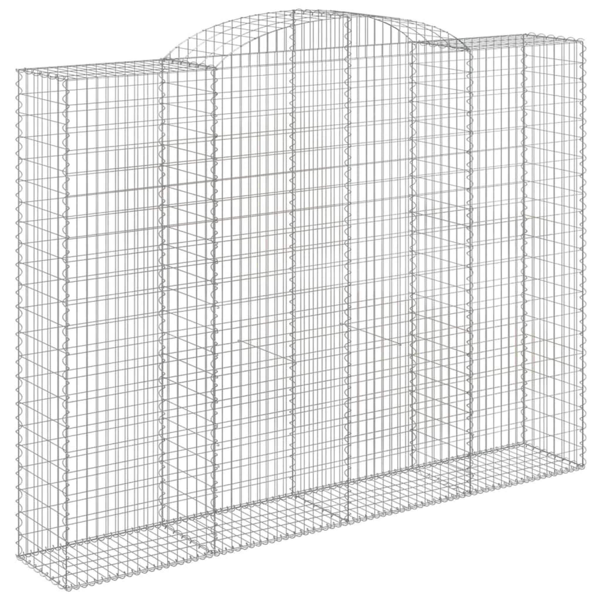 Voir la diapositive 3 : VIDAXL Paniers a gabions arques 15 pcs 300x50x220/240 cm fer galvanise