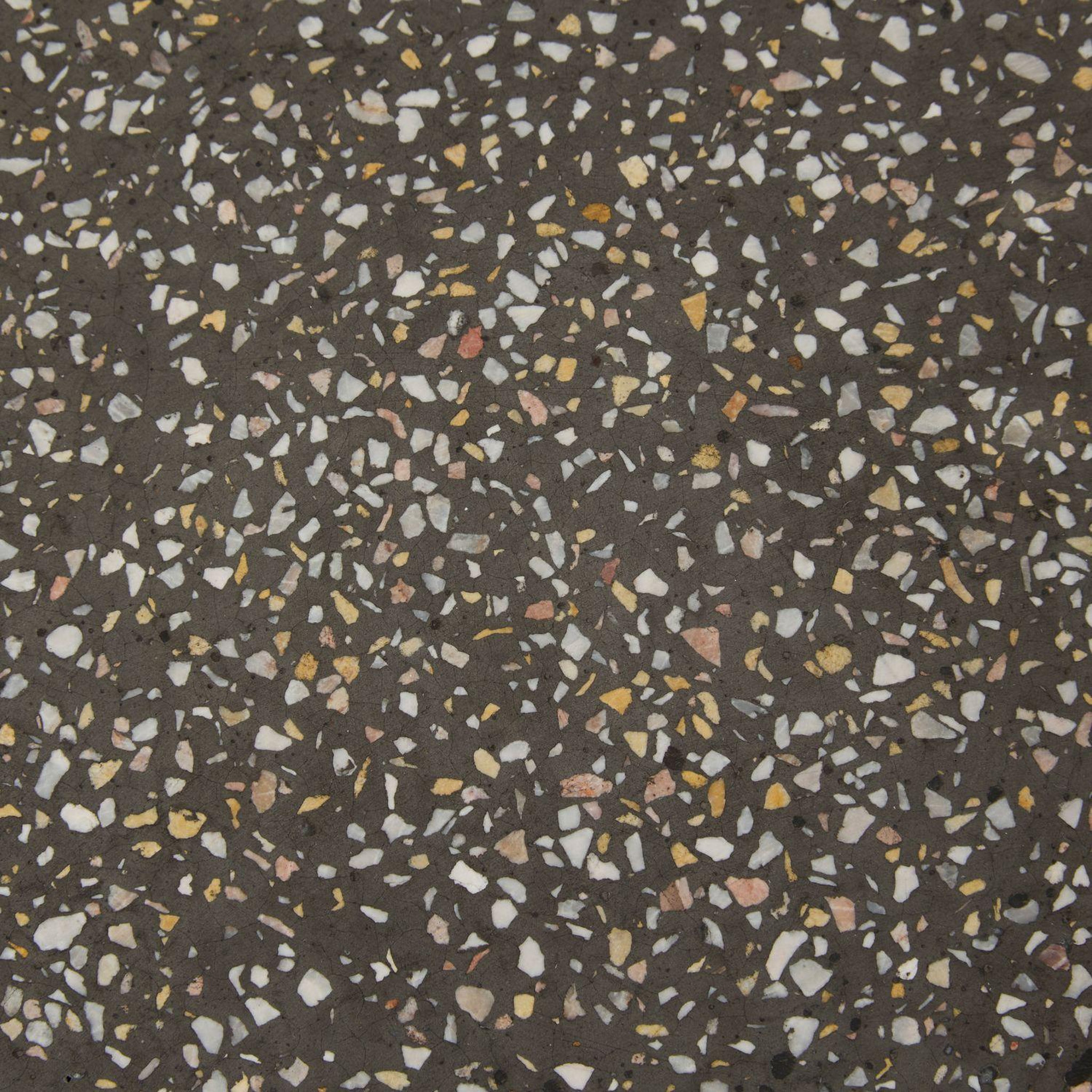 Voir la diapositive 4 : HESPERIDE Table d'appoint de jardin ronde effet terrazzo alturio
