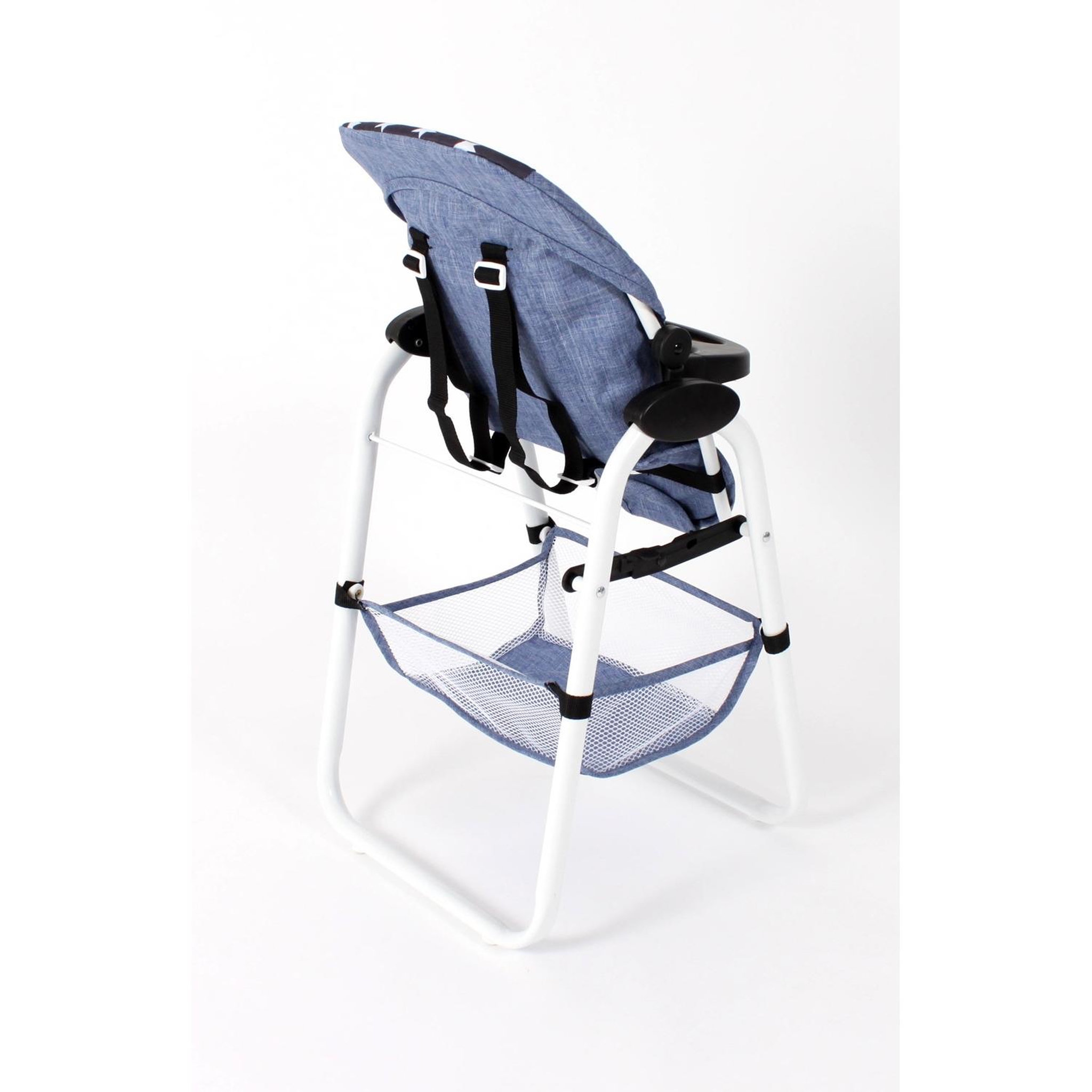 Voir la diapositive 4 : BAYER CHIC 2000 Chaise haute pour poupées Bleu étoiles