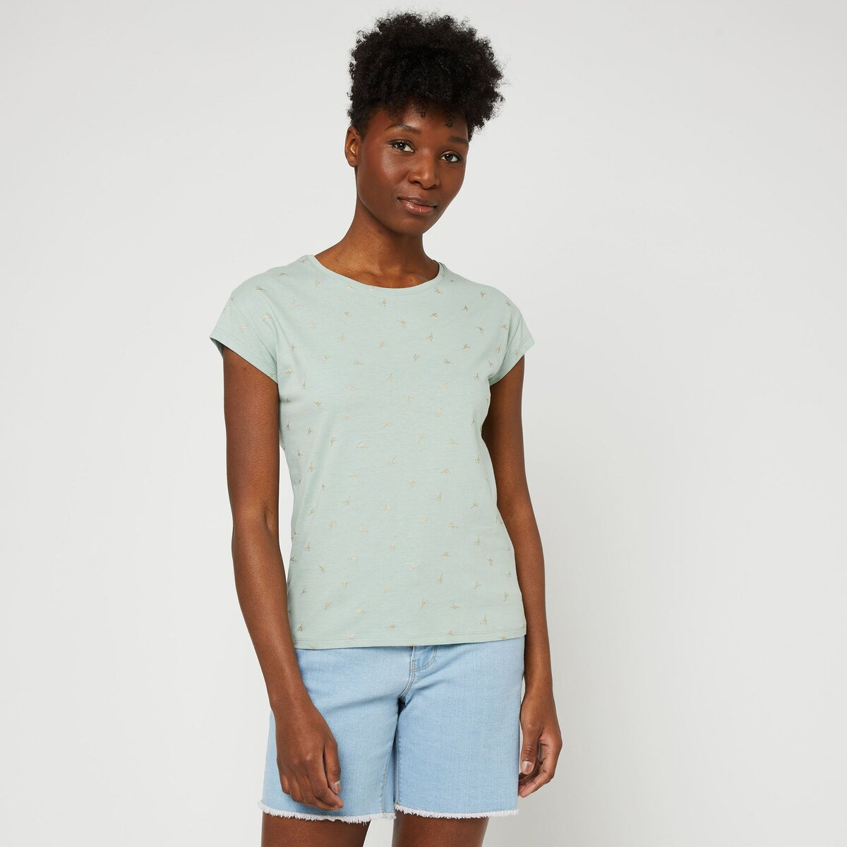 Tee shirt cheap turquoise femme