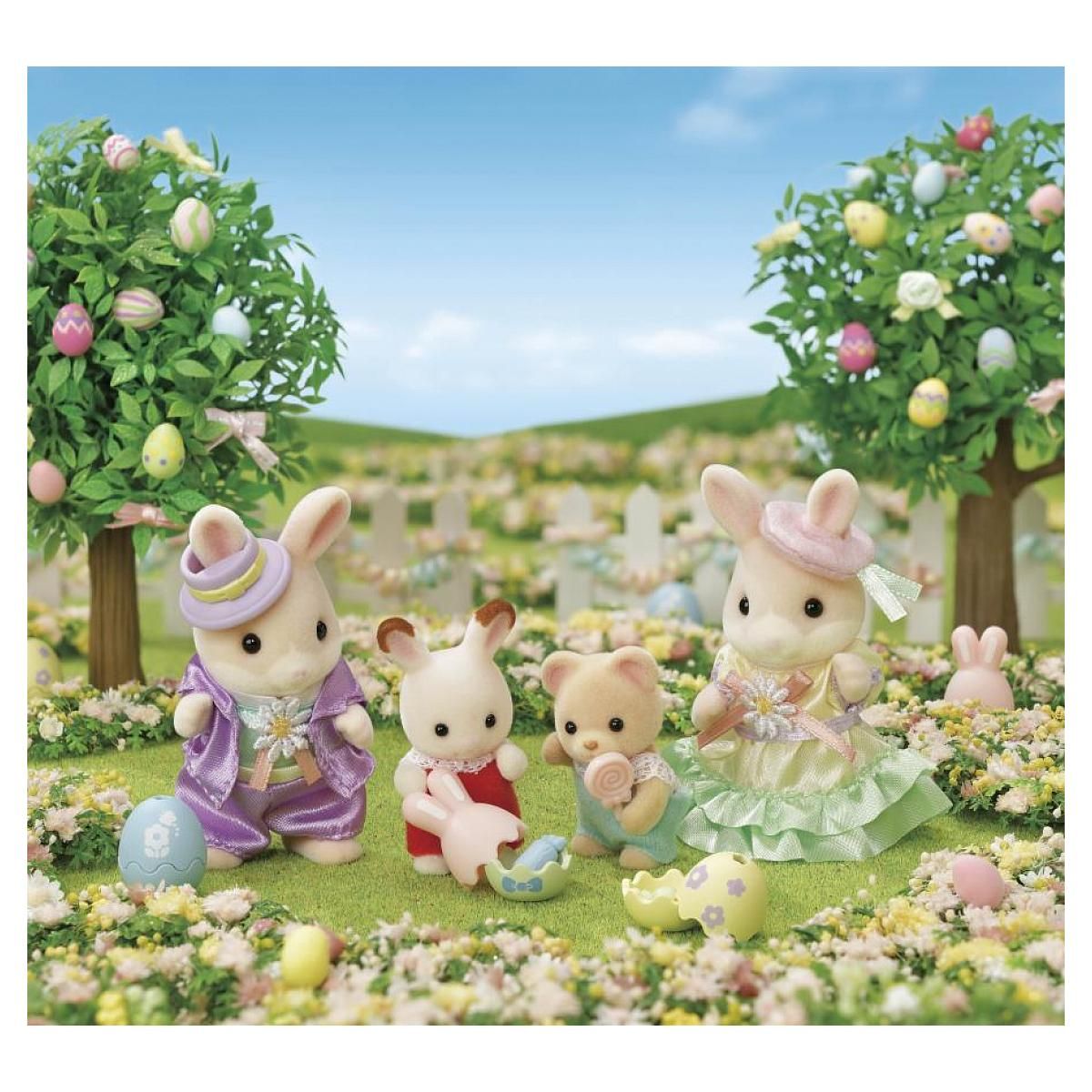 Sylvanian Families 5691 La chasse aux oeufs des freres et sœurs lapin marguerite