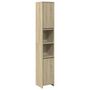 Voir la diapositive 2 : VIDAXL Armoire de salle de bain Chene sonoma 30x30x183,5 cm Agglomere