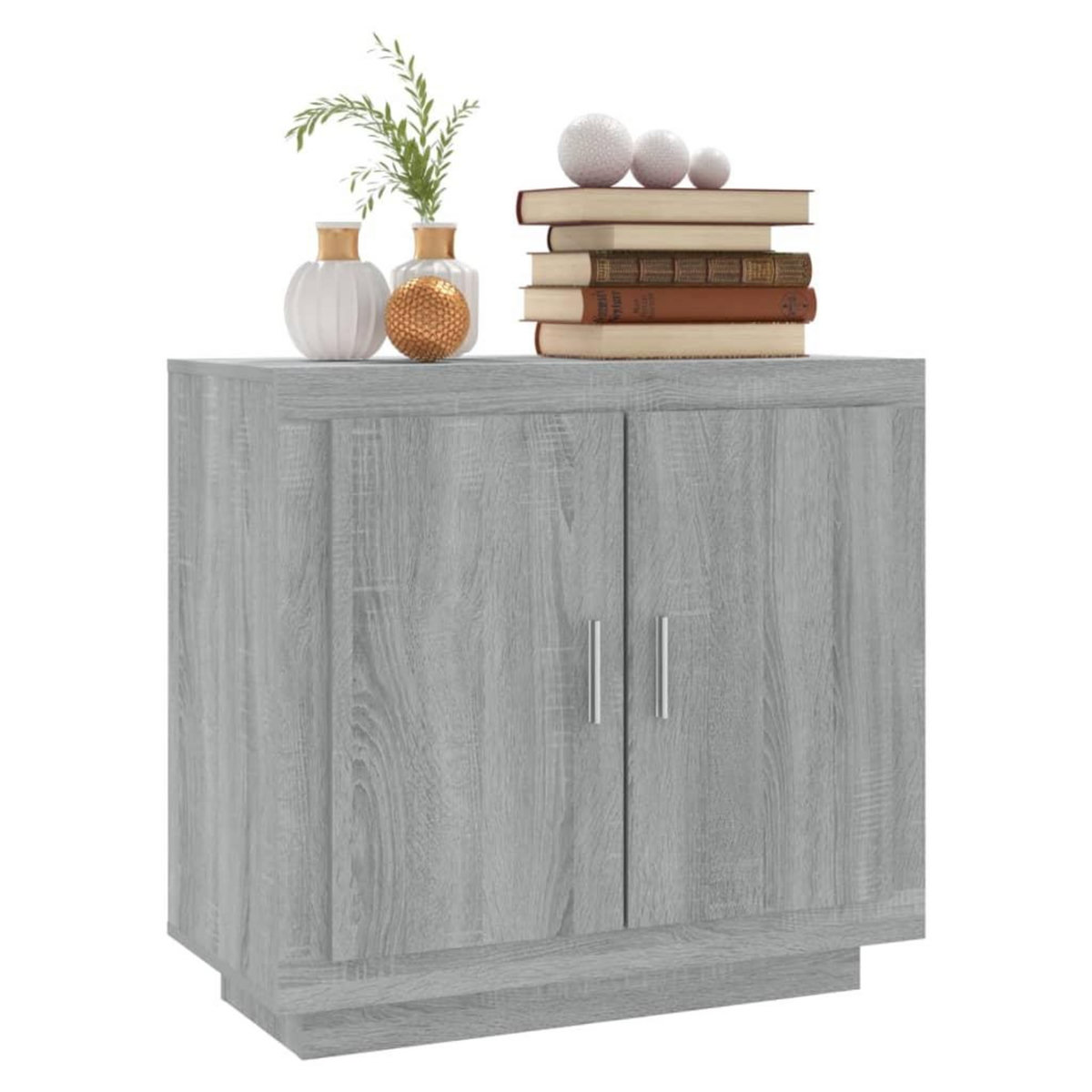 VIDAXL Buffet Sonoma gris 80x40x75 cm Bois d'ingenierie