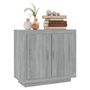 Voir la diapositive 4 : VIDAXL Buffet Sonoma gris 80x40x75 cm Bois d'ingenierie