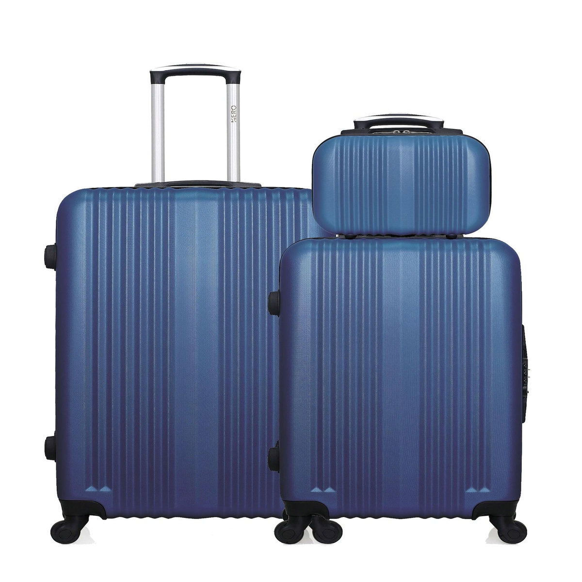 HERO HERO - Lot de 3 - Valise grand format, valise weekend et vanity LIPARI