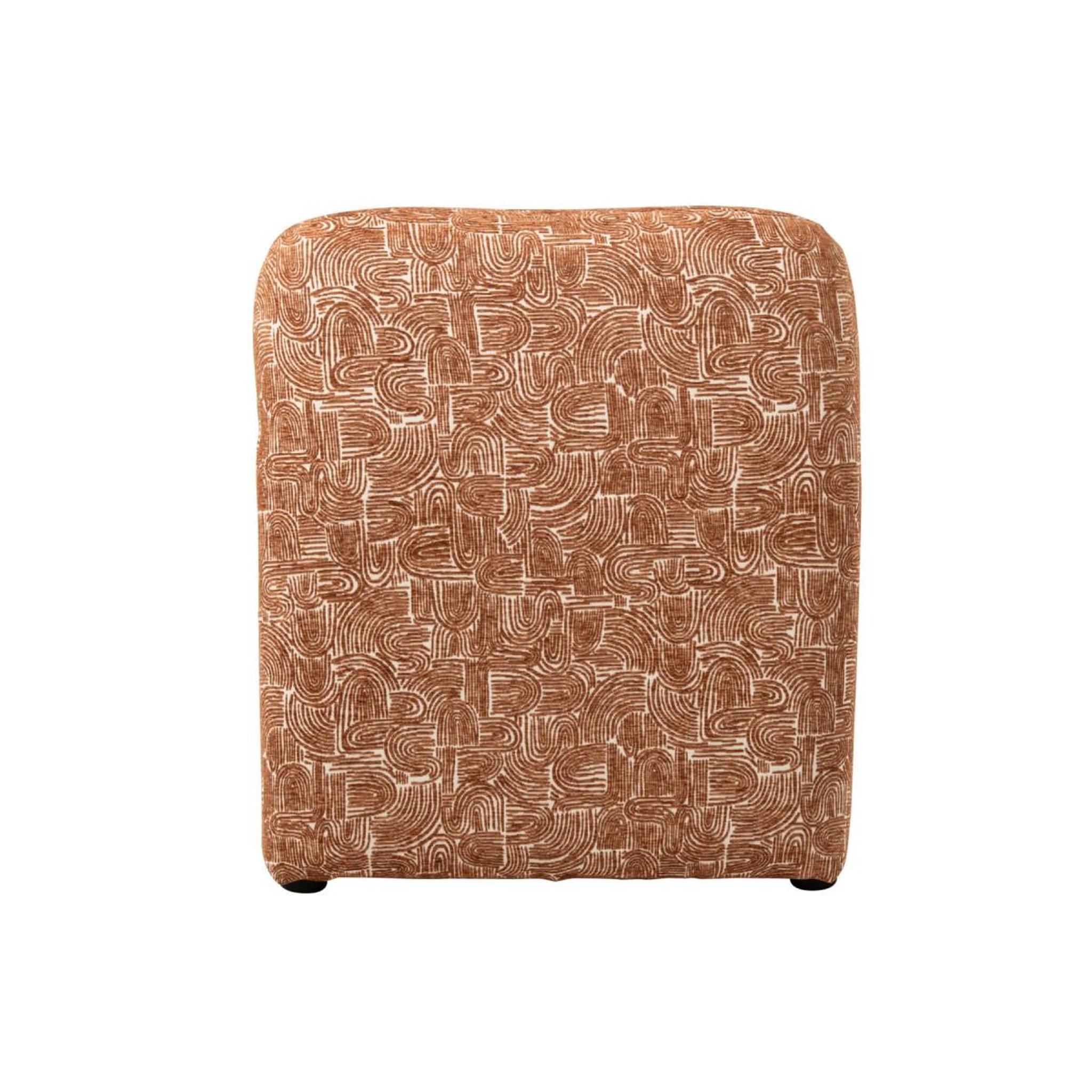 Voir la diapositive 4 : J-LINE Fauteuil design organique  margo  87cm rouille
