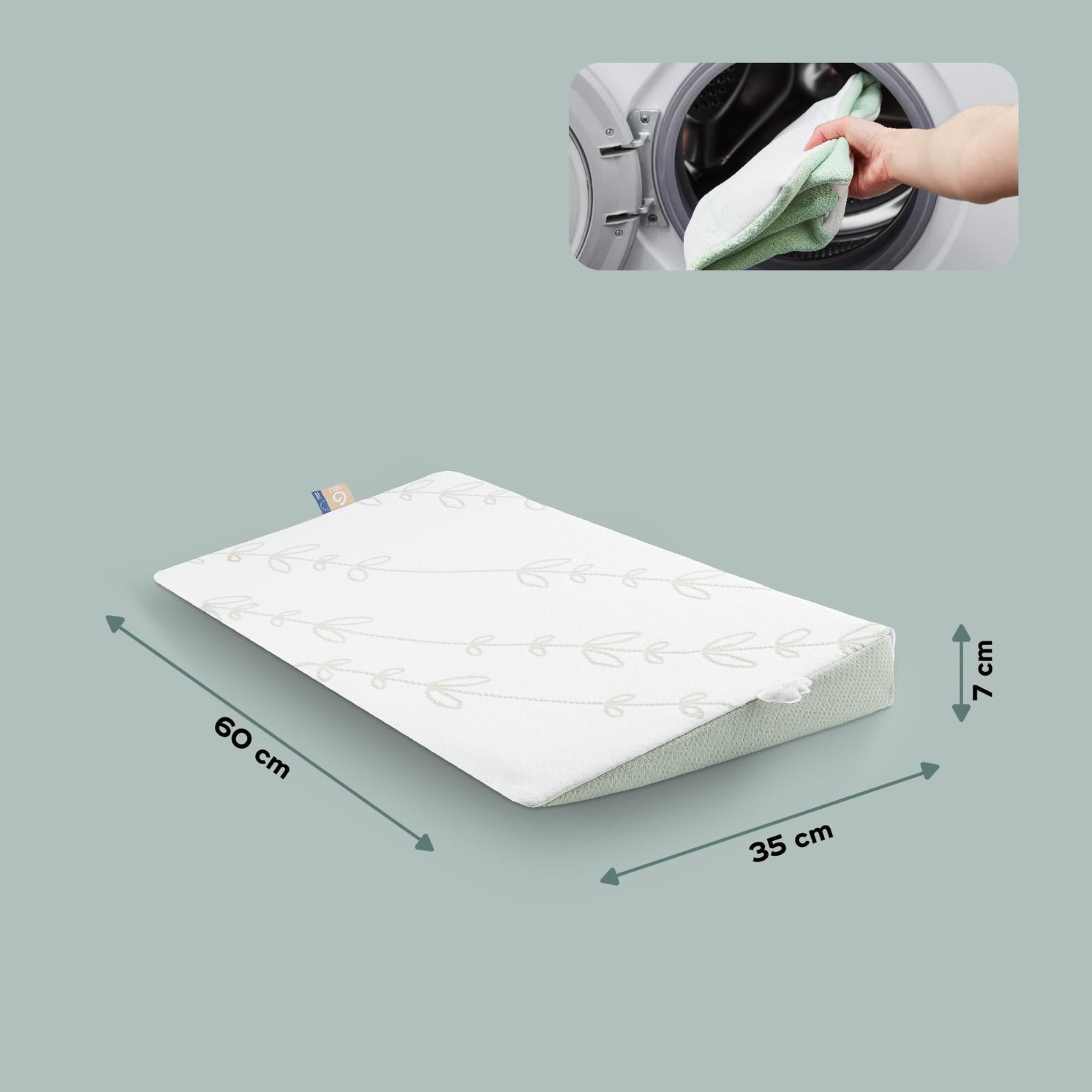 Voir la diapositive 6 : BABYMOOV Plan Incliné Bébé Antibactérien Babymoov - Fabriqué au Portugal - 60x35 cm