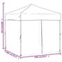 Voir la diapositive 6 : VIDAXL Tente de reception pliable avec parois Rouge 2x2 m