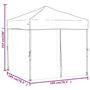 Voir la diapositive 6 : VIDAXL Tente de reception pliable avec parois Rouge 2x2 m