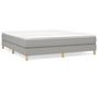 Voir la diapositive 2 : VIDAXL Sommier a lattes de lit avec matelas Gris clair 180x200cm Tissu