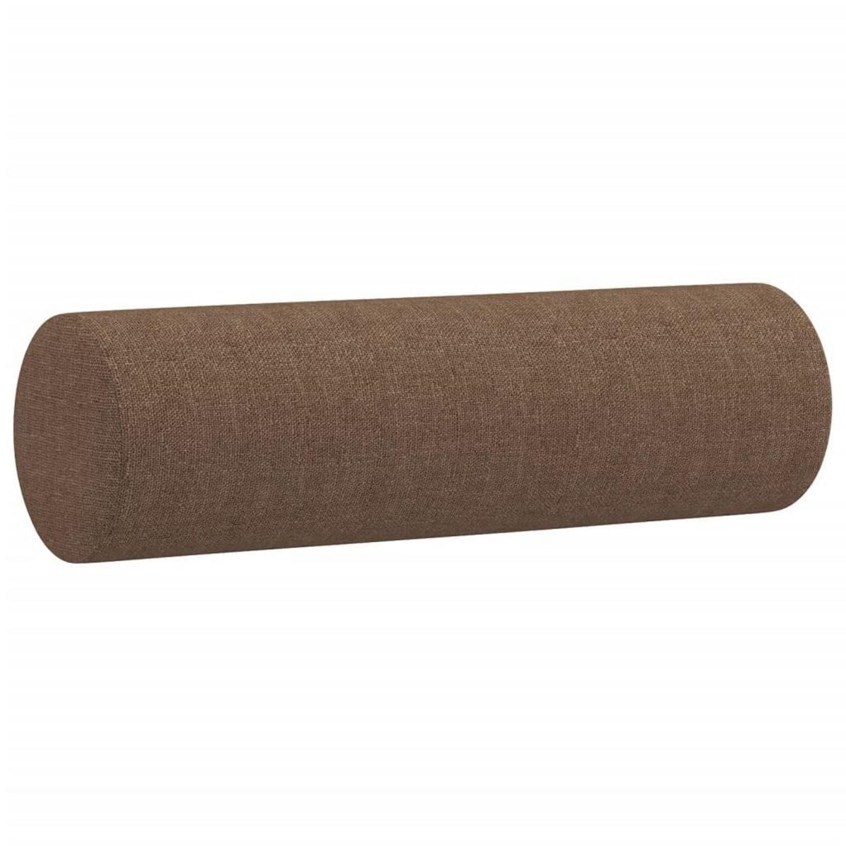 VIDAXL Coussins decoratifs lot de 2 Marron Ø15x50 cm Tissu