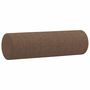 Voir la diapositive 3 : VIDAXL Coussins decoratifs lot de 2 Marron Ø15x50 cm Tissu