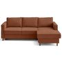Voir la diapositive 4 : LISA DESIGN Jake - canapé d'angle droit 4 places convertible avec coffre en tissu velours relief