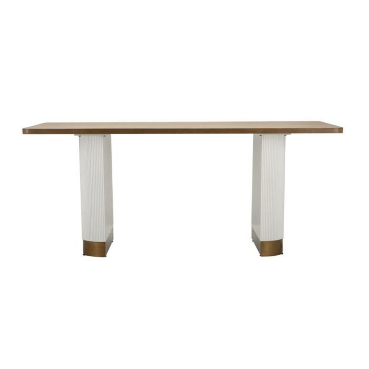 Paris Prix Table à Manger en Bois  Tolosa  180cm Blanc & Naturel