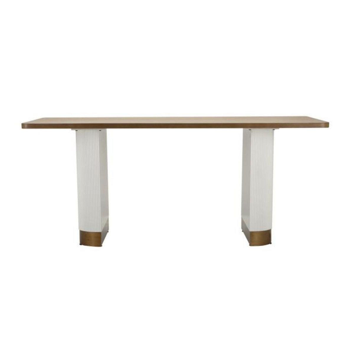 Paris Prix Table à Manger en Bois  Tolosa  180cm Blanc & Naturel
