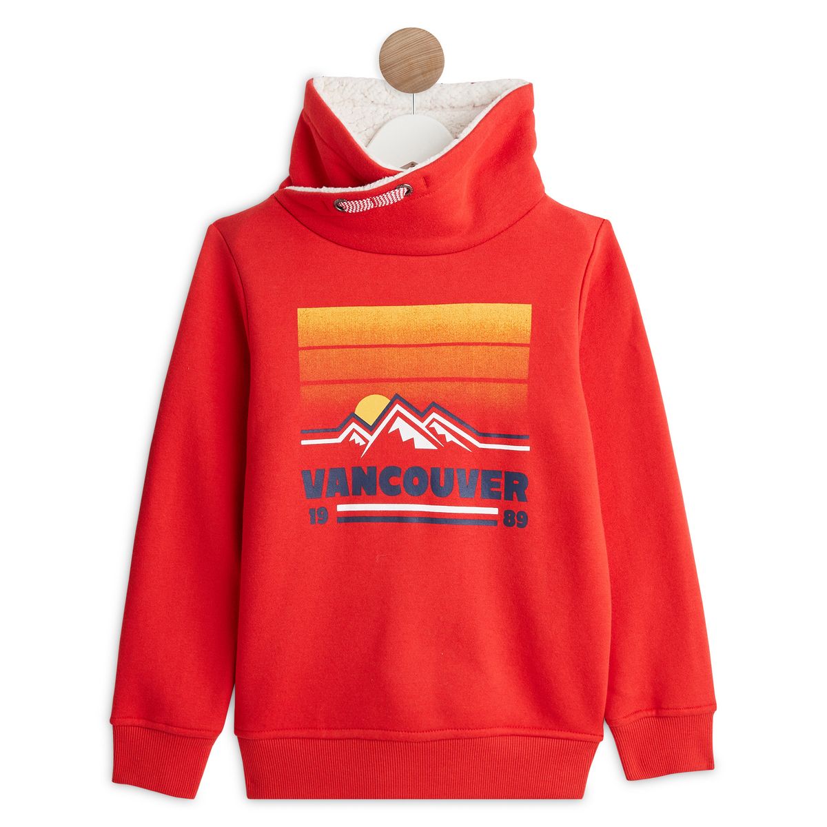 IN EXTENSO Sweat col snood montagne garçon