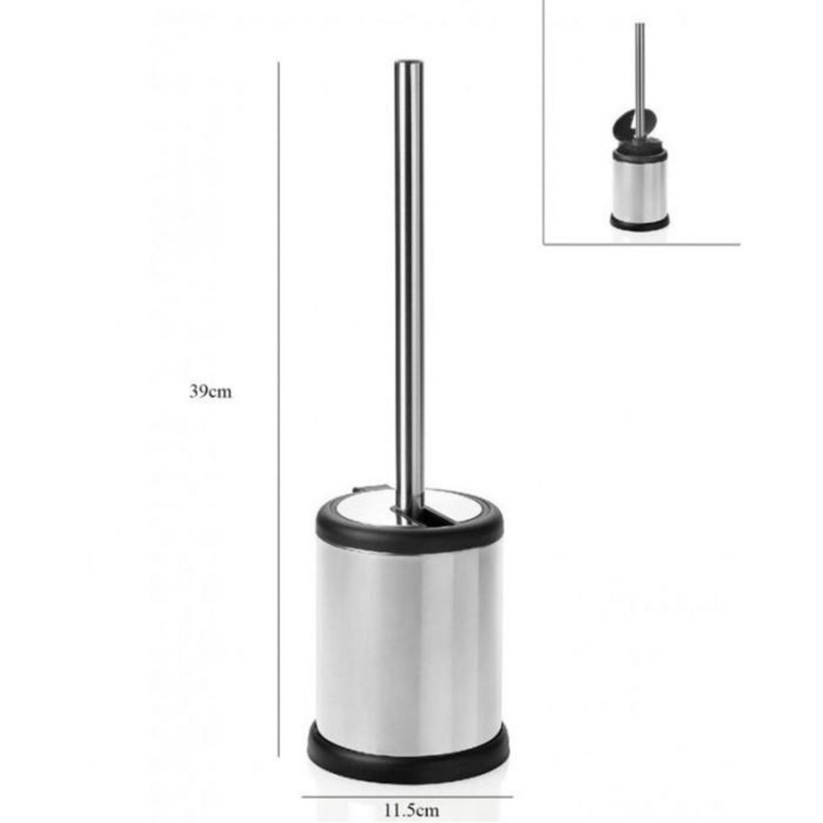 FIVE Brosse WC à Clapet  Stan  39cm Argent